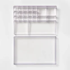 Extra Large Bathroom Plastic Tiered Cosmetic Organizer Clear - Brightroom™ -Storage Store GUEST 0000318f e204 4cbf b2d4 d3762e607ab7