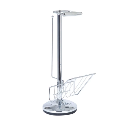 Toilet Caddy Multi Functional Toilet Tissue Dispenser And Organizer Chrome - Better Living Products 2 Toilet Caddy Multi Functional Toilet Tissue Dispenser And Organizer Chrome - Better Living Products - Image 2