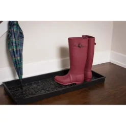 BirdRock Home 34''LX14''W Decorative Rubber Boot Tray -Storage Store GUEST 0cb77dce 1b44 4789 becd b31df2661ed7