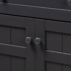 Shelf Wood Shoe Storage Cabinet With Drawer Glidden Finished Black - Baxton Studio 14 Shelf Wood Shoe Storage Cabinet With Drawer Glidden Finished Black - Baxton Studio -Storage Store GUEST 0cc1ac2b 4800 42ea adca 16eceb3b2890