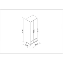 Catalonia 1.0 Mobile Shoe Closet White - Manhattan Comfort -Storage Store GUEST 0d201000 f1bb 4123 8eef 89a36f05d883