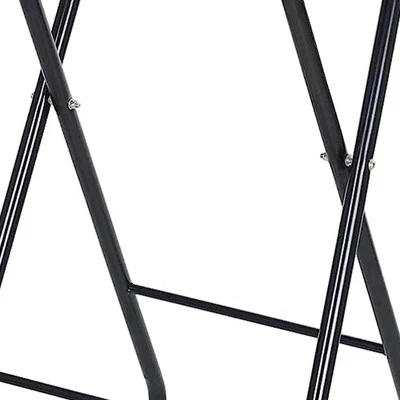 PureSana Chromium Professional Foldaway Portable Rolling Salon Service Tray With Adjustable Height And Rubber Caster Wheels, Black 3 PureSana Chromium Professional Foldaway Portable Rolling Salon Service Tray With Adjustable Height And Rubber Caster Wheels, Black - Image 3