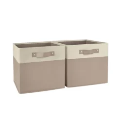 2pc Kids' 10.5" Two-Toned Folding Storage Bin Set - RiverRidge Home -Storage Store GUEST 1279212b 786b 45f1 b15e 818e05dab01f
