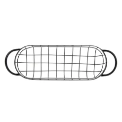 Oblong Black Metal Basket - Foreside Home & Garden -Storage Store GUEST 12c71218 e512 409b b319 0b7c32cd2c21