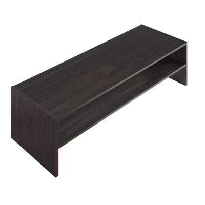 Whitmor Stackable 31" Extra Wide 2 Shelf Storage Organizer Espresso 6 Whitmor Stackable 31" Extra Wide 2 Shelf Storage Organizer Espresso - Image 6