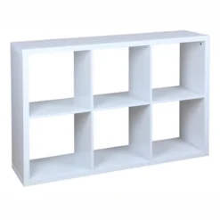 Home Basics 6 Open Cube Organizing Wood Storage Shelf -Storage Store GUEST 15f6d180 7fd3 4b9c 8b03 880ba0c65193