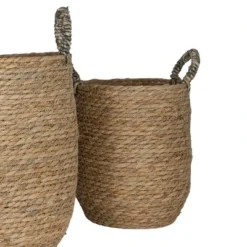 Set Of 3 Baskets Brown Woven Seagrass By Foreside Home & Garden 8 Set Of 3 Baskets Brown Woven Seagrass By Foreside Home & Garden -Storage Store GUEST 1668b3f3 6dbd 41ee 9345 f1248024dc7e