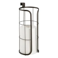 MDesign Metal Over The Tank Toilet Tissue Paper Roll Holder -Storage Store GUEST 169d898e 6c2c 4958 bdbb 5a701f1a9c13