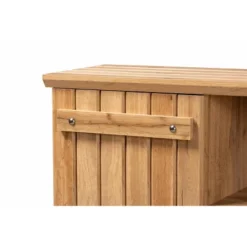 1 Door Eren Farmhouse Natural Wood Shoe Cabinet Brown - Baxton Studio -Storage Store GUEST 187b549d 2e0f 42e6 aa77 2742cf00eb73