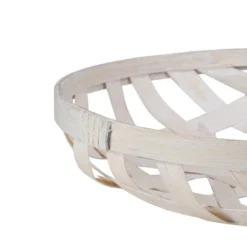 Northlight Set Of 3 Cream White Round Lattice Tobacco Table Top Baskets -Storage Store GUEST 1aad2257 254d 41c3 a8c5 67ff31e02e3b