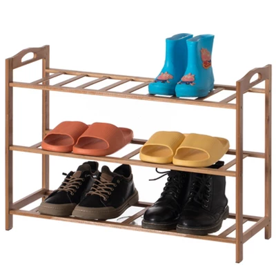 Basicwise Bamboo Storage Shoe Rack, Free Standing Shoe Organizer Storage Rack 8 Basicwise Bamboo Storage Shoe Rack, Free Standing Shoe Organizer Storage Rack - Image 8
