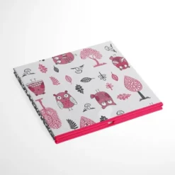 Bacati - Owls Pink/Gray Girls Cotton Storage Box Large -Storage Store GUEST 1d4d2f1c 7e6f 428f 871e 77d51256fe5f
