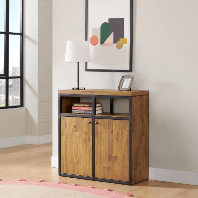 31" Lloyd Shoe Storage Cabinet Natural - Alaterre Furniture 11 31" Lloyd Shoe Storage Cabinet Natural - Alaterre Furniture - Image 11