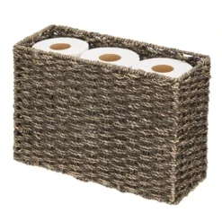 MDesign Large Rustic Woven Seagrass Toilet Tank Bathroom Storage Basket -Storage Store GUEST 232236a6 66bc 4e18 a3b5 275884cf2e06