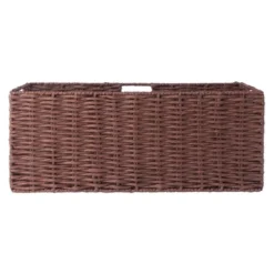 3pc Tessa Woven Rope 2 Small And 1 Large Basket Set Walnut - Winsome -Storage Store GUEST 25e9e011 3d0a 4fbe ab6d 7b3a4eb622e6