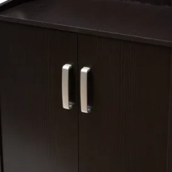 Verdell Modern And Contemporary Finished Shoe Cabinet Dark Brown - Baxton Studio 12 Verdell Modern And Contemporary Finished Shoe Cabinet Dark Brown - Baxton Studio -Storage Store GUEST 28e8fc9d 8c06 4fb8 ba10 71dff4692576