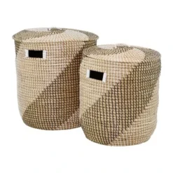 Set Of 2 Seagrass Storage Baskets Brown - Olivia & May -Storage Store GUEST 29a2618a d5c4 4c78 acf4 242eac0cd633