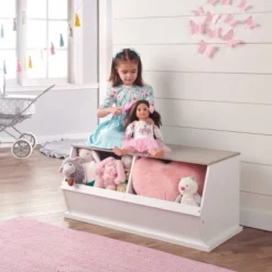 Badger Basket Two Bin Stackable Storage Cubby White/Gray Woodgrain 12 Badger Basket Two Bin Stackable Storage Cubby White/Gray Woodgrain -Storage Store GUEST 2a61ba89 5b0c 4d8a a8f4 f718f1a9e022