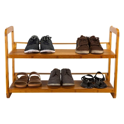 Organize It All 2 Tier Stackable Shoe Rack Lohas Collection 2 Organize It All 2 Tier Stackable Shoe Rack Lohas Collection - Image 2