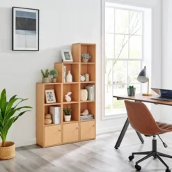 59" Set Of 3 Slim Cube Shelf Unit Towers - Danya B. -Storage Store GUEST 2c55c360 9e4e 41f7 9926 d7d21e41e726