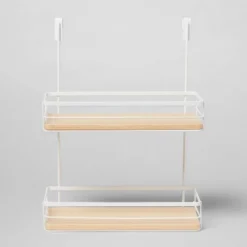 Over The Cabinet Tiered Shelves With Wood - Brightroom™ -Storage Store GUEST 2df7e490 0416 4a12 bca7 9d905ac829b9