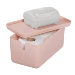 Cade Lidded Storage Bin Blush - IDESIGN -Storage Store GUEST 2e1fc6a2 219d 483f be0d 6b3025f8c554