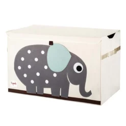 3 Sprouts Collapsible Toy Chest Storage Organizer Bin For Boys And Girls Playroom Nursery Bundle With Polka Dot Elephant And Whale Designs (2 Pack)