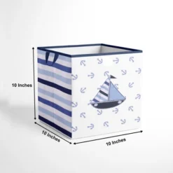 Bacati - Little Sailor Storage Box Small -Storage Store GUEST 2f4435e0 970d 4e67 bdab 169117f40430