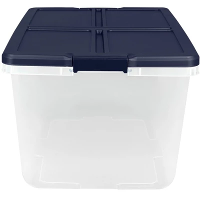 Home Logic 66qt 6pk Storage Bins Clear 1 Home Logic 66qt 6pk Storage Bins Clear
