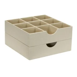 Household Essentials Set Of 2 9-Section Drawer Trays Cream -Storage Store GUEST 32323e67 c3cf 442f 8853 43aada43233f