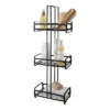 3 Tier Noir Matte Industrial Spa Tower Black - Elle Décor