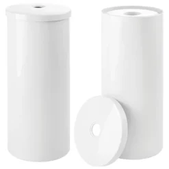 MDesign Toilet Tissue Roll Holder Canister Stand, Stores 3 Rolls, 2 Pack -Storage Store GUEST 35f181b6 3cd9 4fb2 a945 36e821fbbb6d