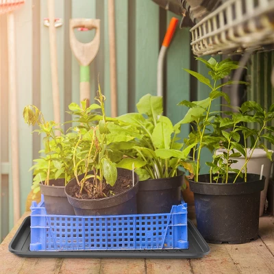 All Weather Boot Tray - Medium Water Resistant Plastic Utility Shoe Mat For Indoor And Outdoor Use In All Seasons By Stalwart (Set Of Two, Dark Grey) 4 All Weather Boot Tray - Medium Water Resistant Plastic Utility Shoe Mat For Indoor And Outdoor Use In All Seasons By Stalwart (Set Of Two, Dark Grey) - Image 4