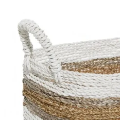 2pk Wood Natural Storage Baskets White - Olivia & May -Storage Store GUEST 374528f3 f40e 481e b307 e577df1ebc15
