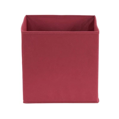 Household Essentials 6pc Cubby Cube Storage Bins Red 5 Household Essentials 6pc Cubby Cube Storage Bins Red - Image 5