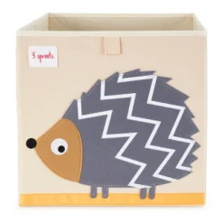 3 Sprouts Large 13 Inch Square Children's Foldable Fabric Storage Cube Organizer Box Soft Toy Bins, Pet Hedgehog And Yellow Rhino (2 Pack) -Storage Store GUEST 38eb0a7b 2f69 4153 aeda 58d9891571d7 1