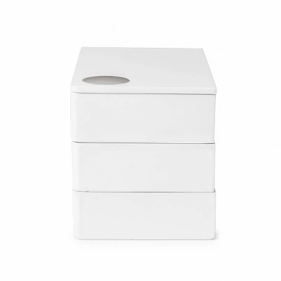 Spindle Jewelry Storage Box White - Umbra 2 Spindle Jewelry Storage Box White - Umbra - Image 2