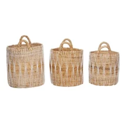 3pk Banana Leaf Storage Basket Brown - Olivia & May 7 3pk Banana Leaf Storage Basket Brown - Olivia & May -Storage Store GUEST 39a3751c a842 429b 8aa6 5218605aa7fa