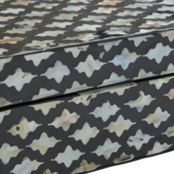 Set Of 2 Wooden Boxes With Pattern - Olivia & May -Storage Store GUEST 39f20e67 5f6f 4855 8b57 b1ddeca0da4c