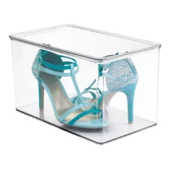 MDesign Plastic Stackable Closet Storage Bin Box With Lid - Clear -Storage Store GUEST 3f2fed1d 58c6 4f5a bdc2 ff141bf956f7