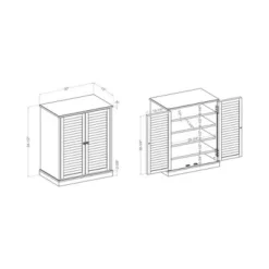 Belina 5 Shelf Shoe Cabinet Espresso - MiBasics -Storage Store GUEST 3f84da65 389e 409f 8156 448733c80691