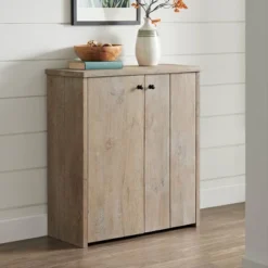 31" Castleton Mango Wood Shoe Cubbie Storage Cabinet Driftwood - Alaterre Furniture -Storage Store GUEST 4080139b 527c 41df 85c6 f45b75b96d6a