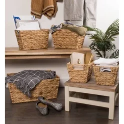 Design Imports Set Of 5 Natural Water Hyacinth Baskets -Storage Store GUEST 40fa889d 52fb 47dc b714 6f0511c954c4