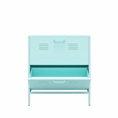 Cache 2 Door Shoe Storage Cabinet Mint - Novogratz 9 Cache 2 Door Shoe Storage Cabinet Mint - Novogratz - Image 9