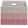 Lambs & Ivy Pink Ombre Foldable/Collapsible Storage Bin/Basket