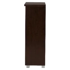 Adalwin Modern And Contemporary 2-Door Wooden Entryway Shoes Storage Cabinet - Dark Brown - Baxton Studio -Storage Store GUEST 44dcdfcc 9ea7 4f84 ae96 d1aabeed2058