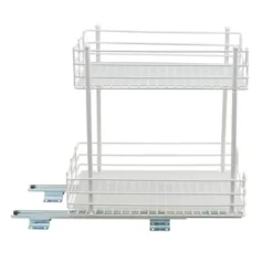 Household Essentials 12" 2-Tier Pantry Organizer White -Storage Store GUEST 459f7939 e3d1 4555 beca 030062b27484