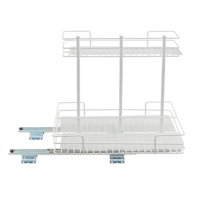 Household Essentials Double-Sided Pantry Organizer White 1 Household Essentials Double-Sided Pantry Organizer White