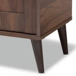 Cormier Walnut Finished 2 Door Wood Entryway Shoe Storage Cabinet Brown - Baxton Studio -Storage Store GUEST 47c81bb3 bf64 42a4 8e9a 4a1e3164e726