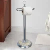 Freestanding Toilet Tissue Holder Chrome/MOP - Nu Steel